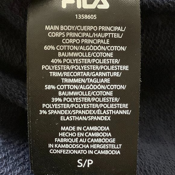 Fila | Men's Sweater | Navy and Red | Small - Picture 4 of 4